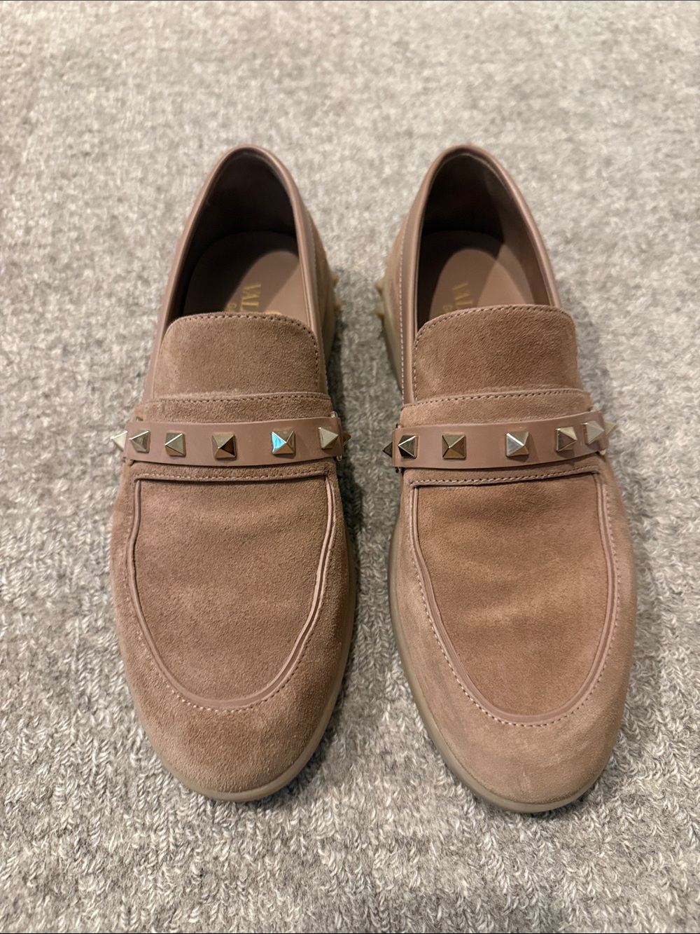 Valentino Leisure Flows Rockstud Suede & Leather Loafer SZ: - Picture 5 of 11